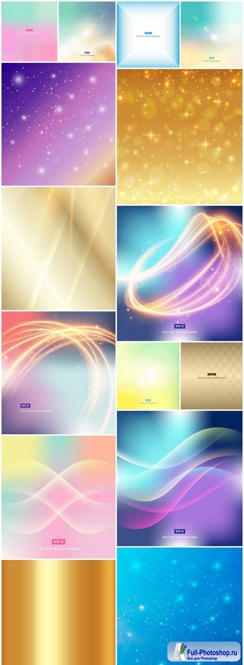 Abstract Background Collection #206 - 15 Vector
