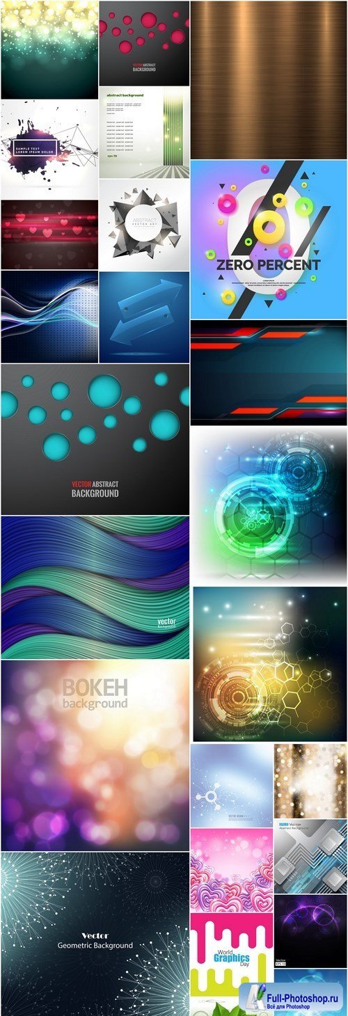 Abstract Background Collection #203 - 25 Vector