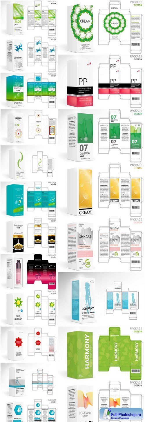 Packaging Design Cosmetics #2 - 22 Vector