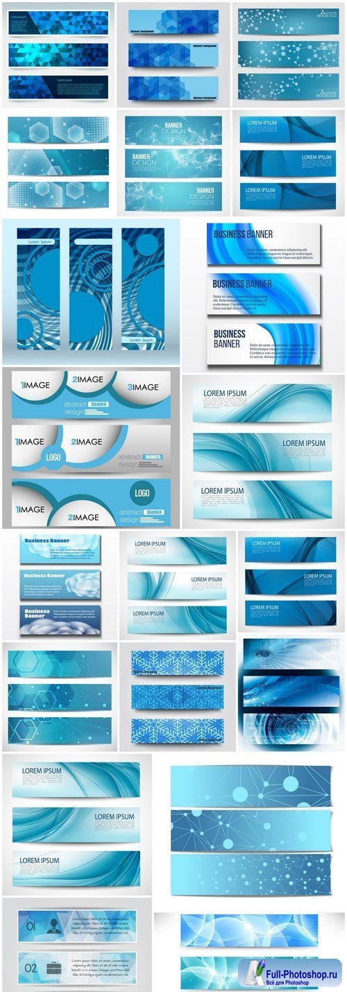 Abstract Banners Collection #130 - 20 Vectors