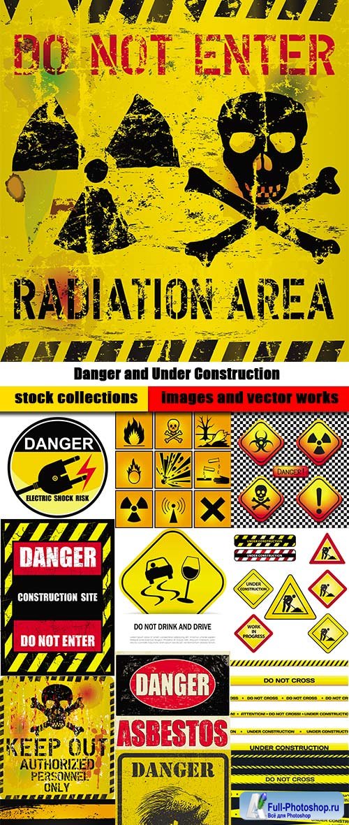 Stock Vectors - Danger and Under Construction