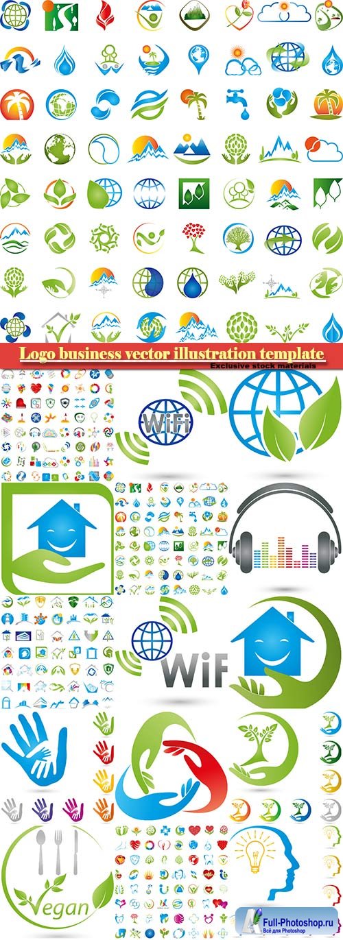 Logo business vector illustration template # 70