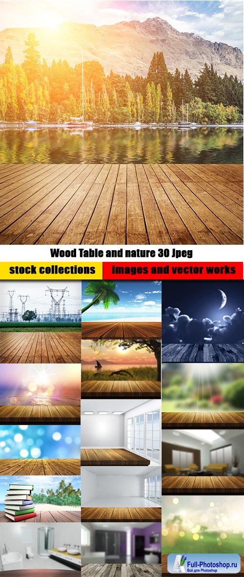 Wood Table and nature 30 Jpeg