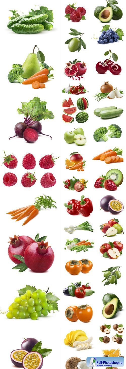 Isolated Fruits And Vegetables