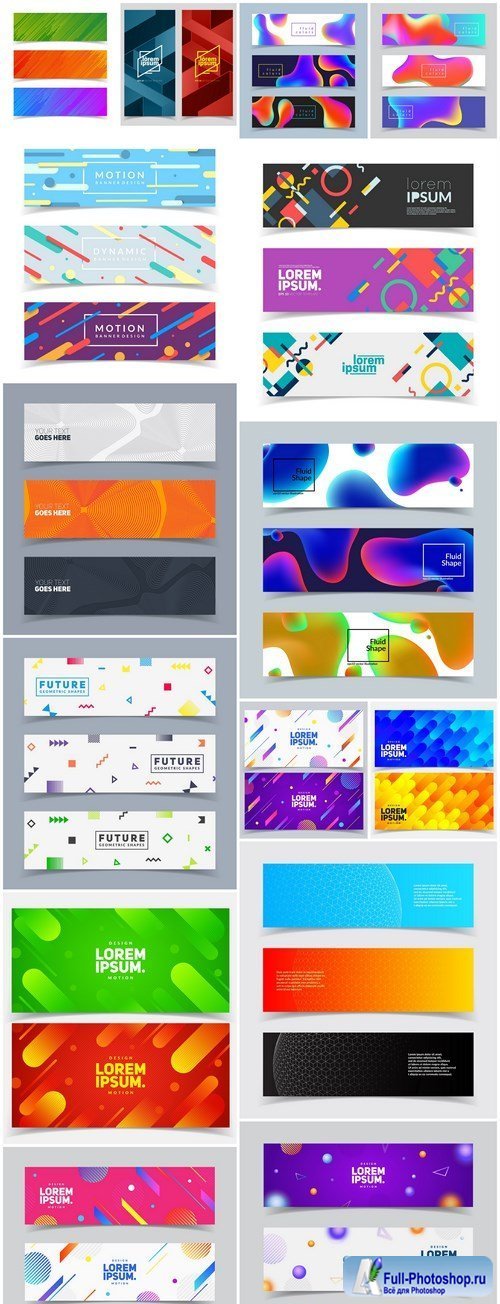 Abstract Banners Collection #128