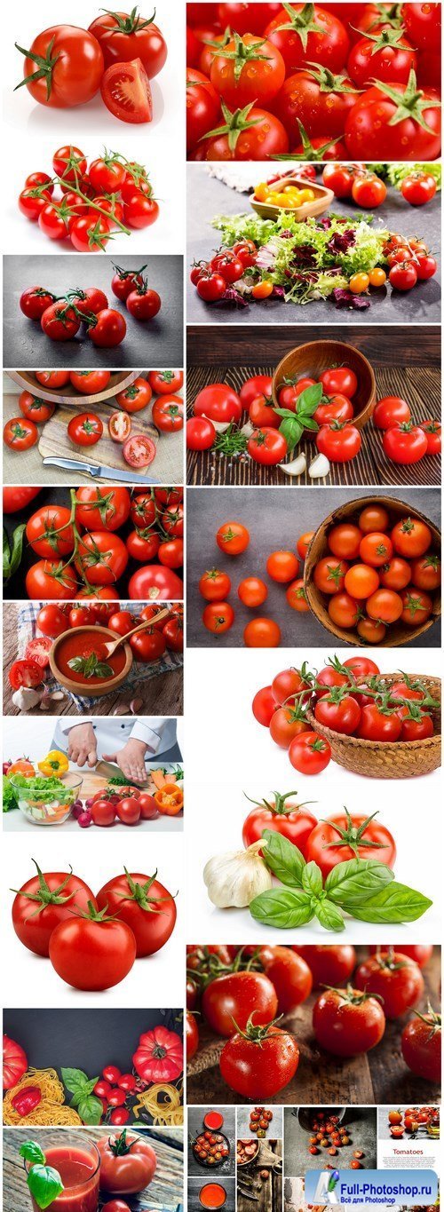 Bright Juicy Tomatoes - 18 HQ Images