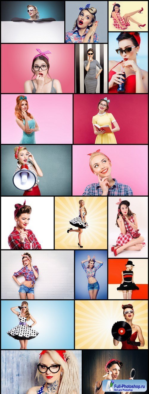 Pin Up Girl Retro Style #2 - 20 HQ Images