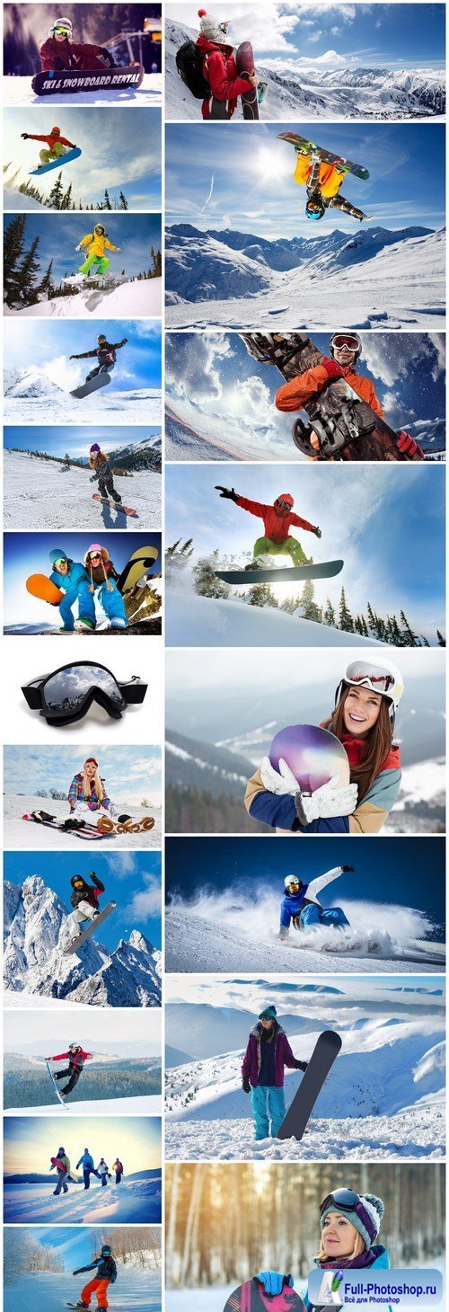 Snowboarders Leisure - 20 HQ Images
