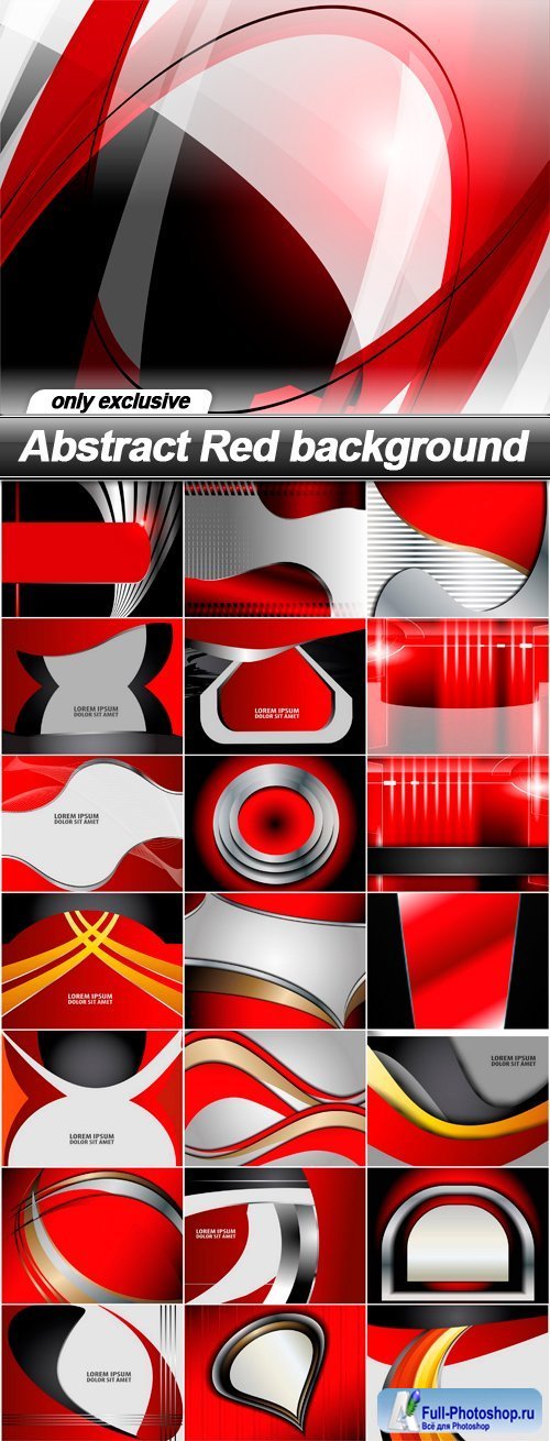 Abstract Red background - 25 EPS