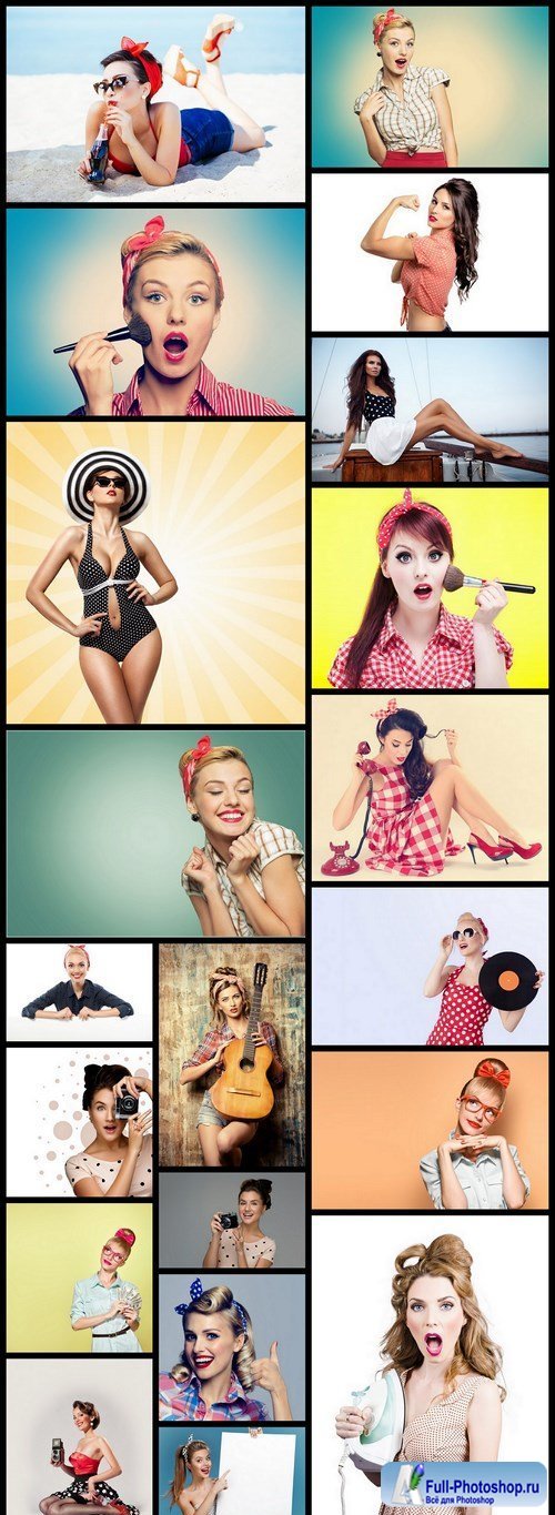 Pin Up Girl Retro Style - 20 HQ Images