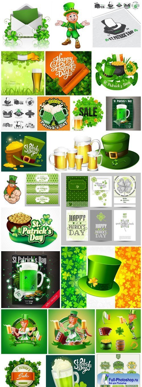 St. Patricks Day Irish Style #2 - 25 Vector