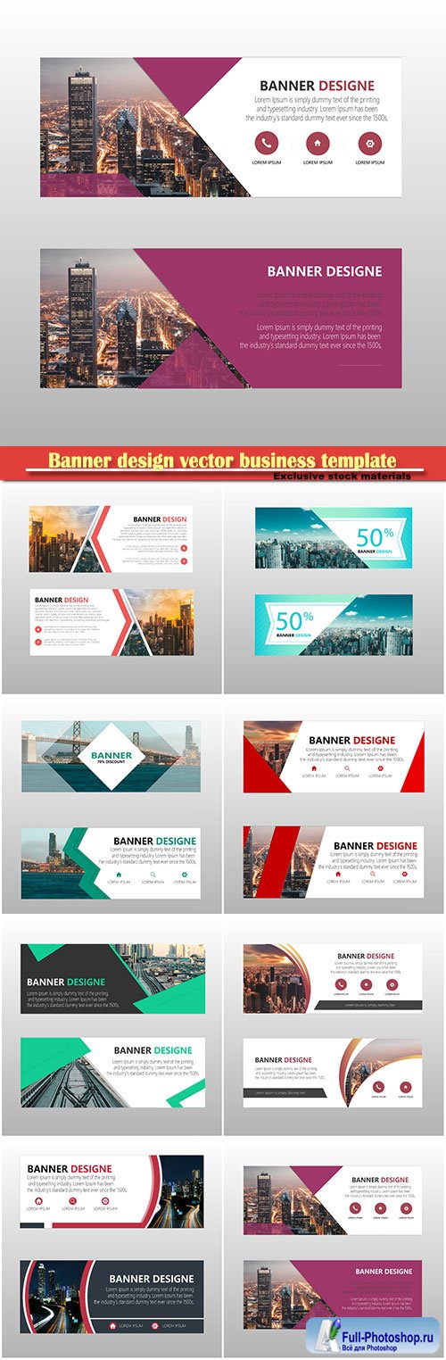 Banner design vector business template