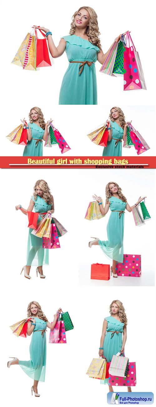 Beautiful girl with shopping bags