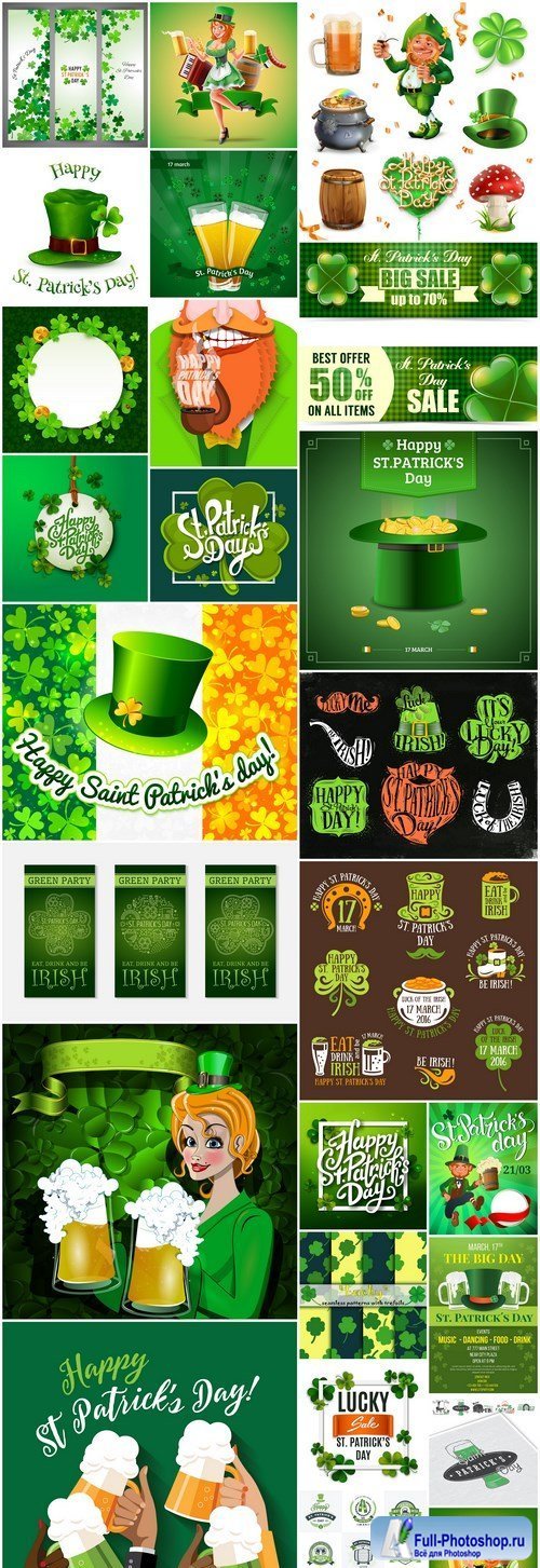 St. Patricks Day Irish Style #3 - 25 Vector