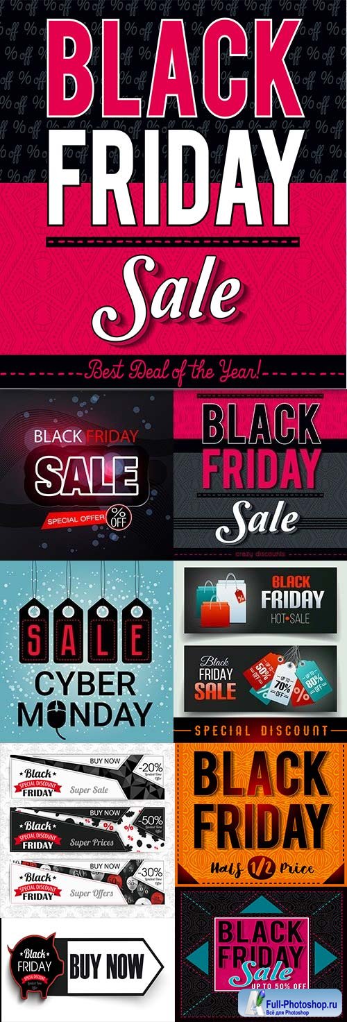 Black friday sale holiday discount design