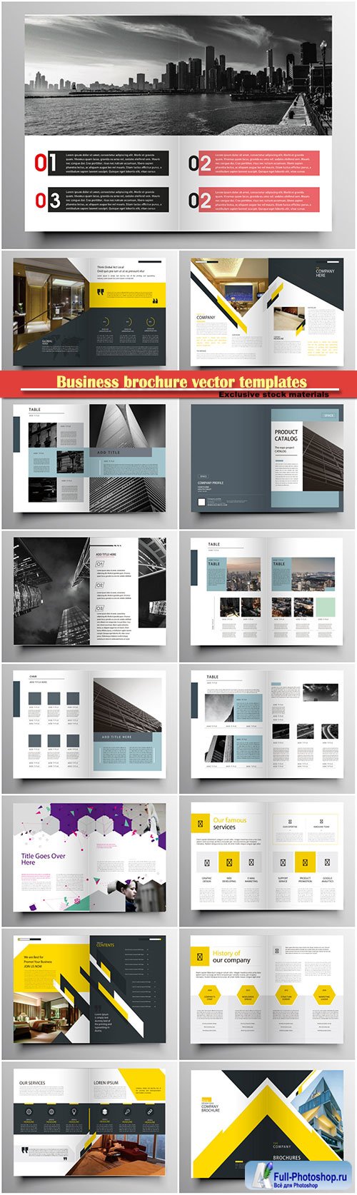 Business brochure vector templates, magazine cover, business mockup, education, presentation, report # 66
