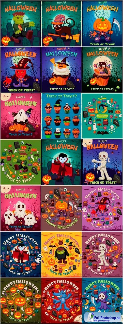 Halloween collection 62 - 25 EPS