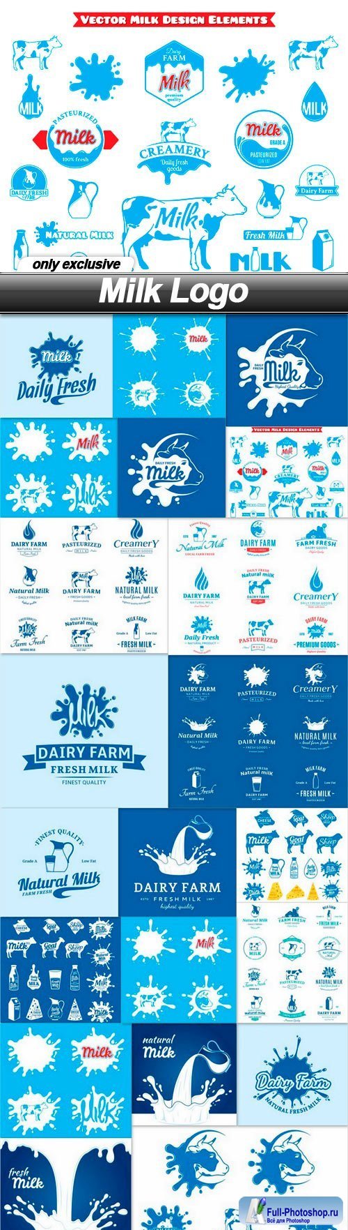 Milk Logo - 21 EPS
