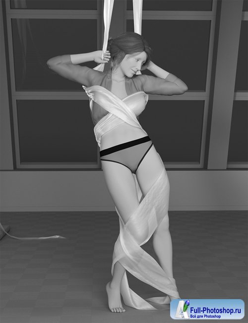 Dance Time - Aerial Studio and Poses for Genesis 8 Female