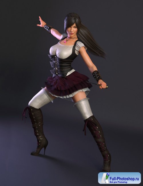 Venom Blade Fantasy Outfit for Genesis 8 Female(s)