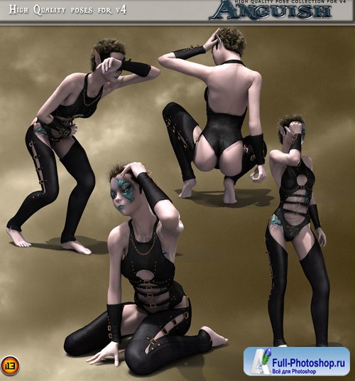 13 emotions ANGUISH POSE COLLECTION for v4