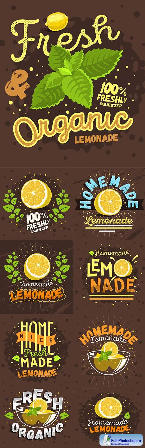 Fresh citrus lemonade with natural juice