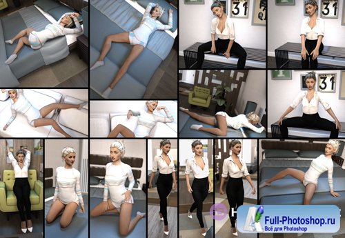 i13 Hotel and Lounge Environment with Poses