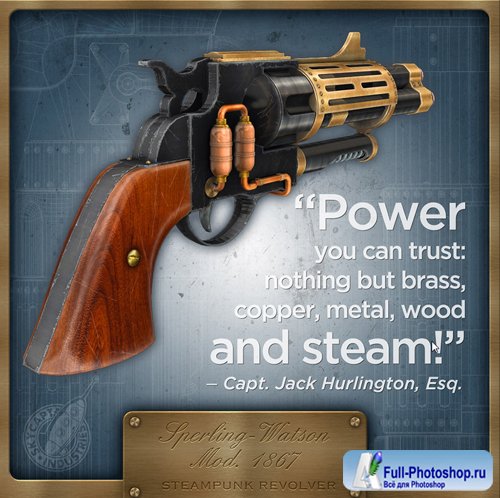 Sperling-Watson Mod. 1867 Steampunk Revolver