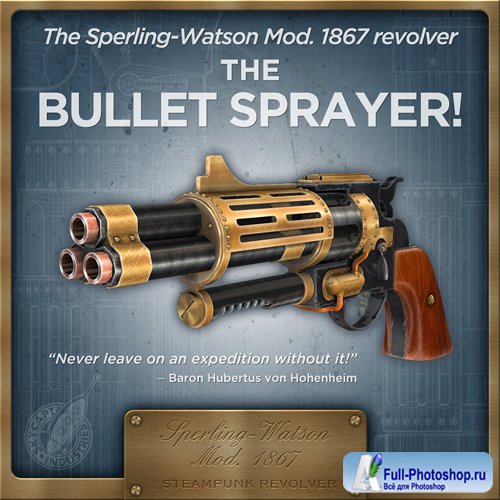 Sperling-Watson Mod. 1867 Steampunk Revolver