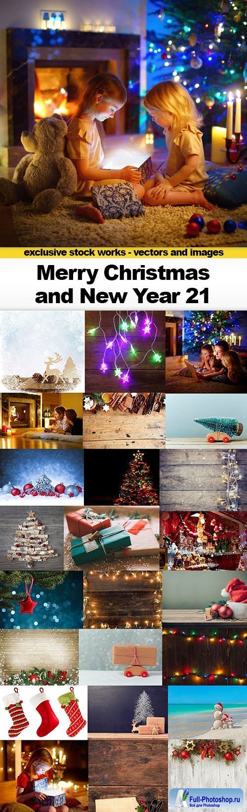 Merry Christmas & New Year 21, 25xJPG