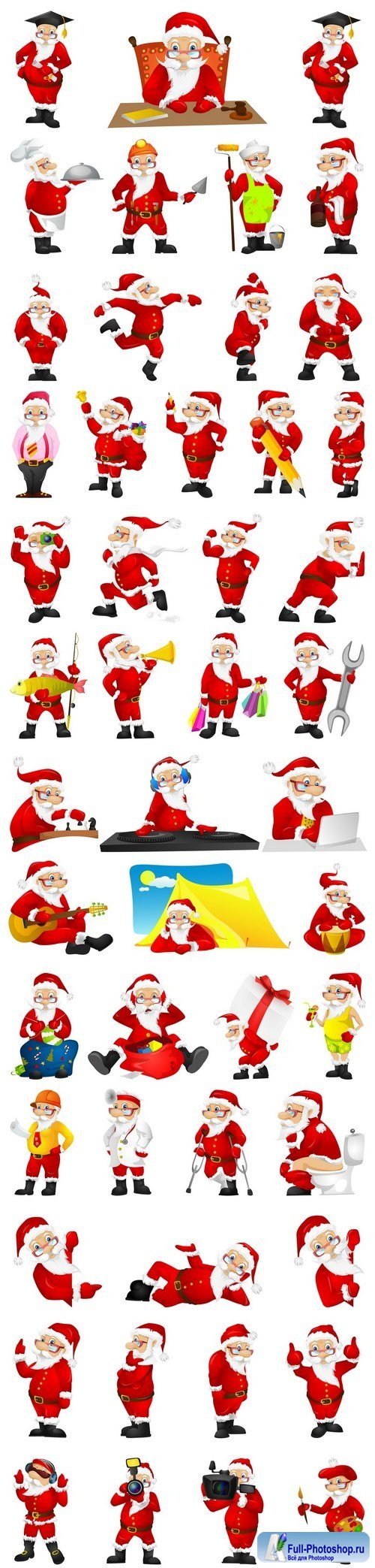 Life and style Santa Claus 2 - 7xEPS
