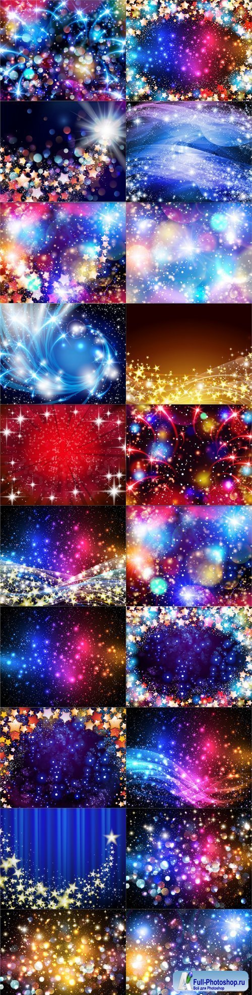 Star Backgrounds 20xEPS