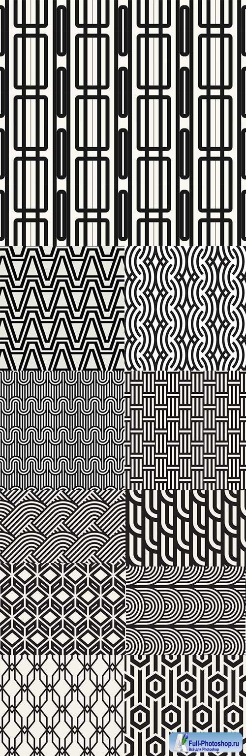 Modern abstract geometry seamless pattern design 20