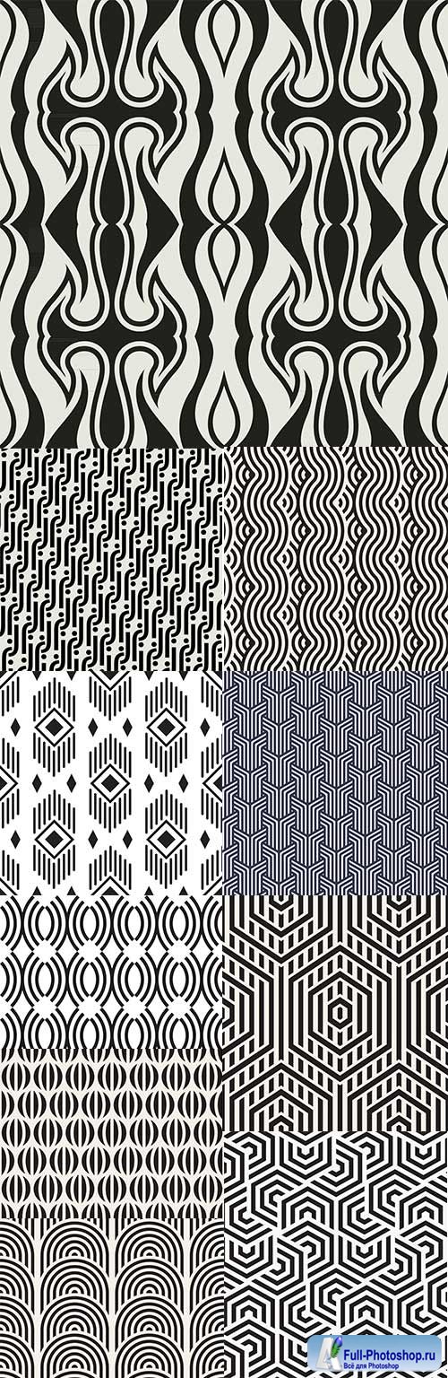 Modern abstract geometry seamless pattern design 21