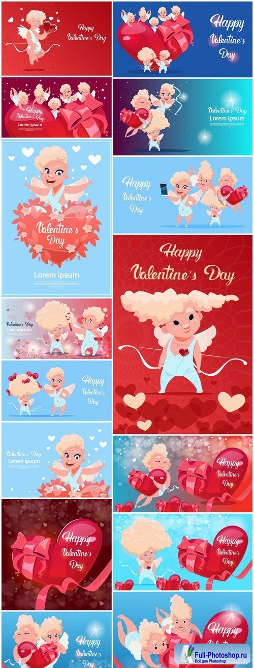 Valentine Day Cute Illustration - 15 Vector