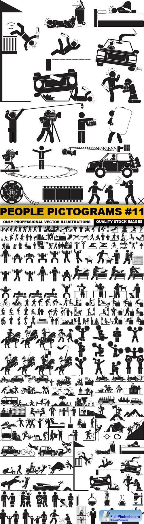 People Pictograms #11 - 25 Vector