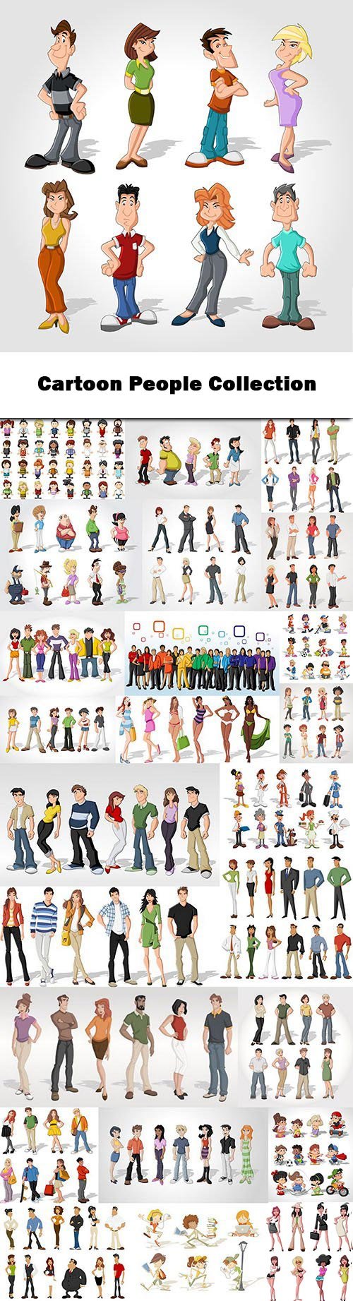 Cartoon People Collection 25xEPS
