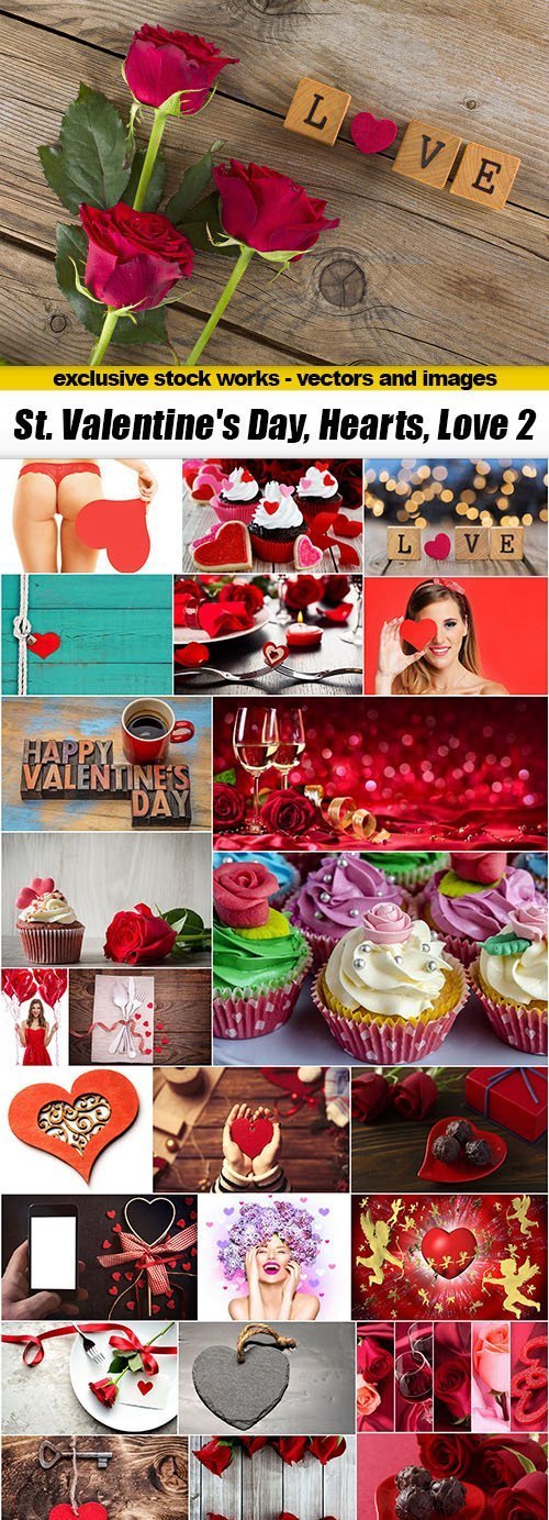 St. Valentine's Day, Hearts, Love #2, 25xJPG