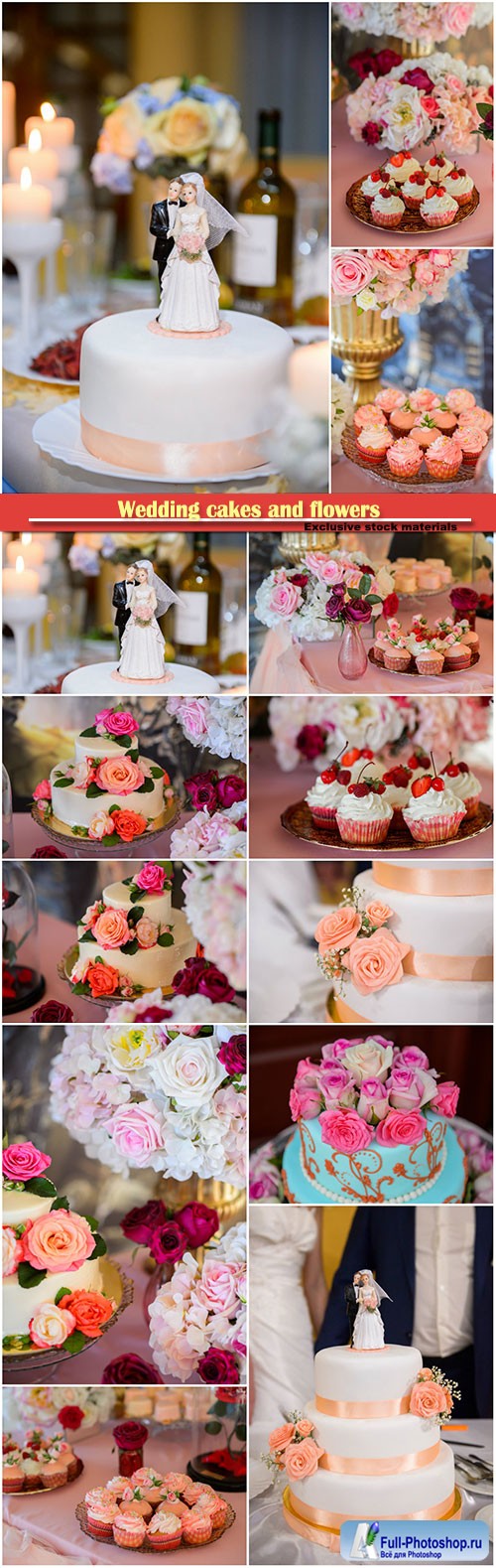 Wedding cakes and flowers