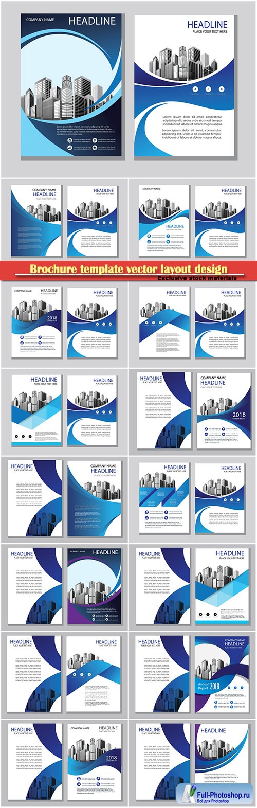 Brochure template vector layout design, corporate business annual report, magazine, flyer mockup # 141