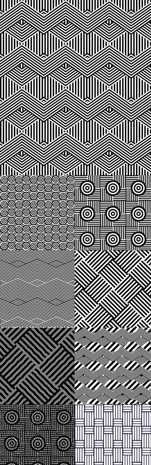 Modern abstract geometry seamless pattern design 23