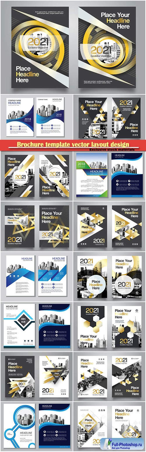 Brochure template vector layout design, corporate business annual report, magazine, flyer 