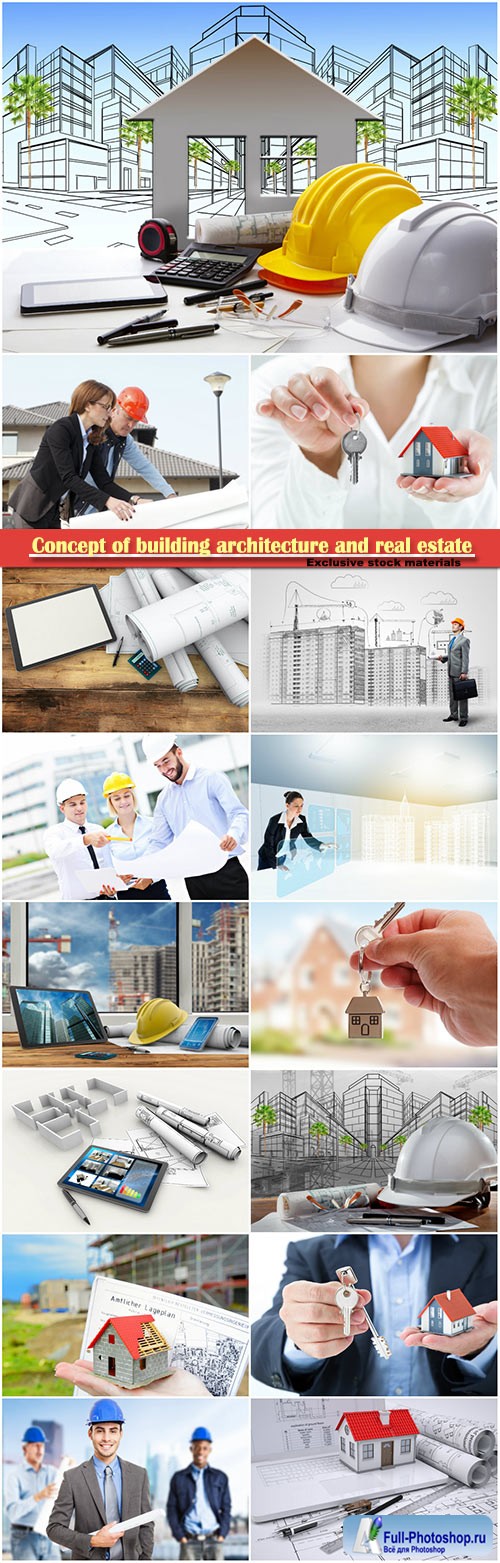 Concept of building architecture and real estate