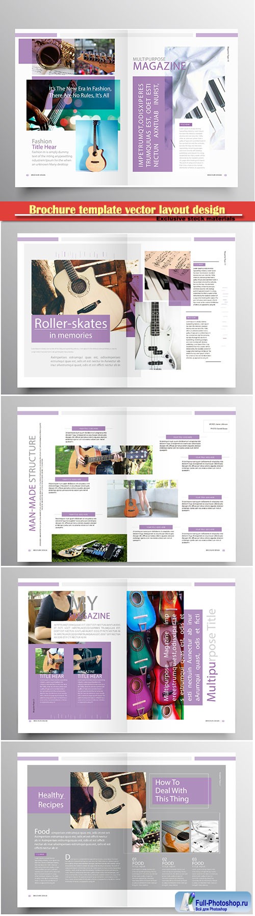 Brochure template vector layout design, corporate business annual report, magazine, flyer mockup # 182