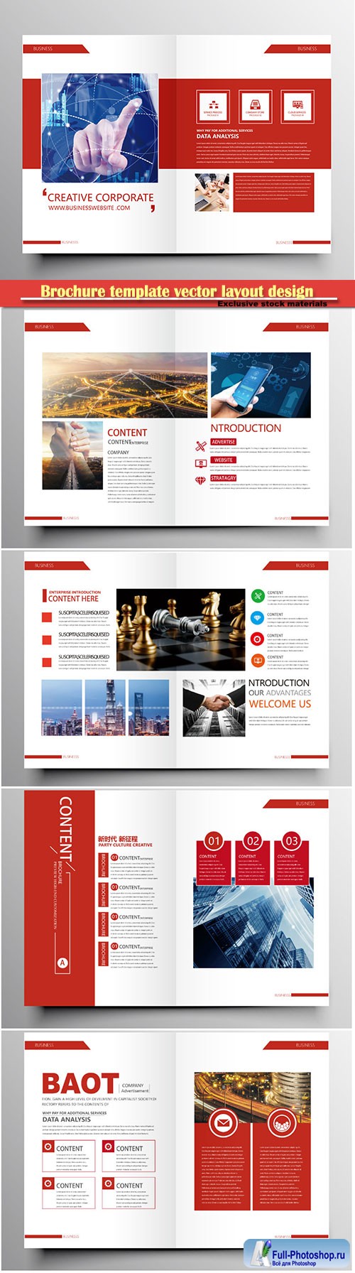 Brochure template vector layout design, corporate business annual report, magazine, flyer mockup # 179
