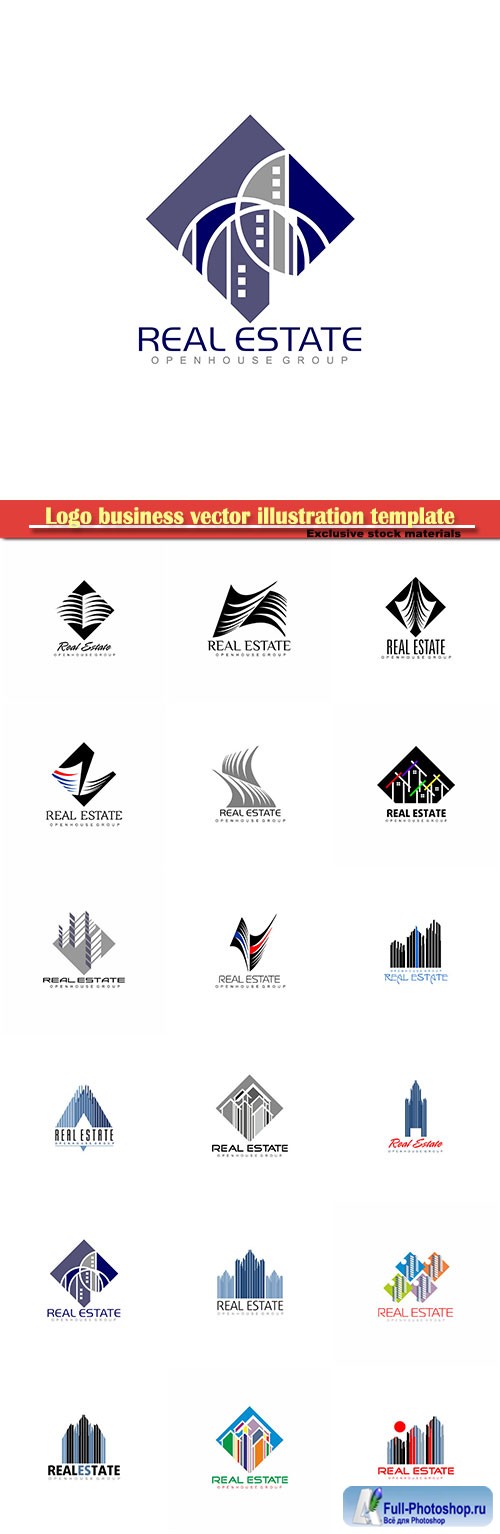 Logo business vector illustration template  103