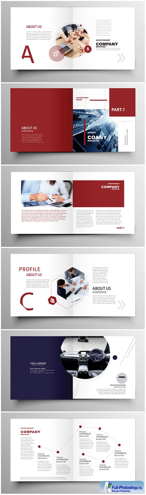 Brochure template vector layout design, corporate business annual report, magazine, flyer mockup # 190