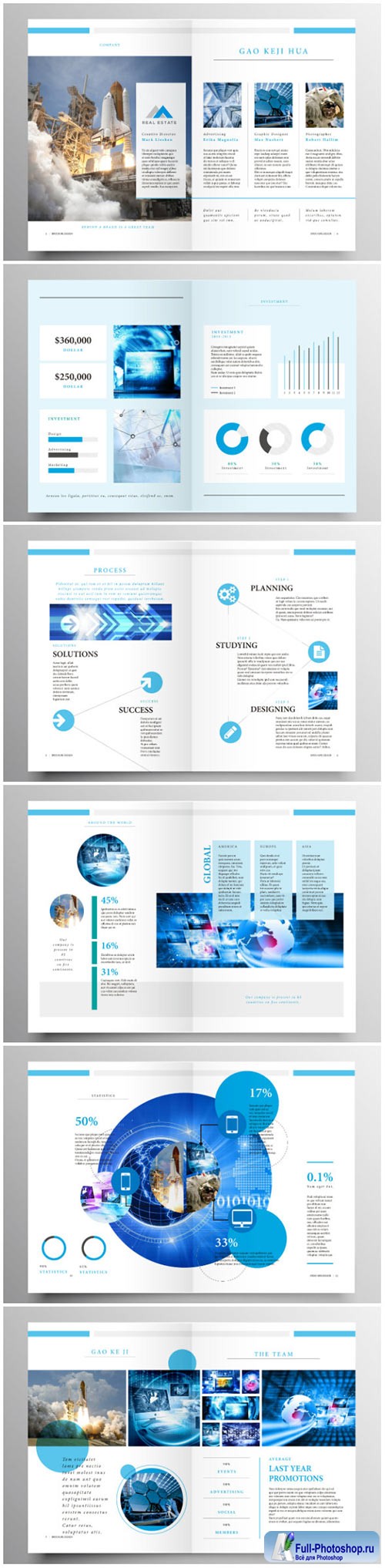 Brochure template vector layout design, corporate business annual report, magazine, flyer mockup # 200