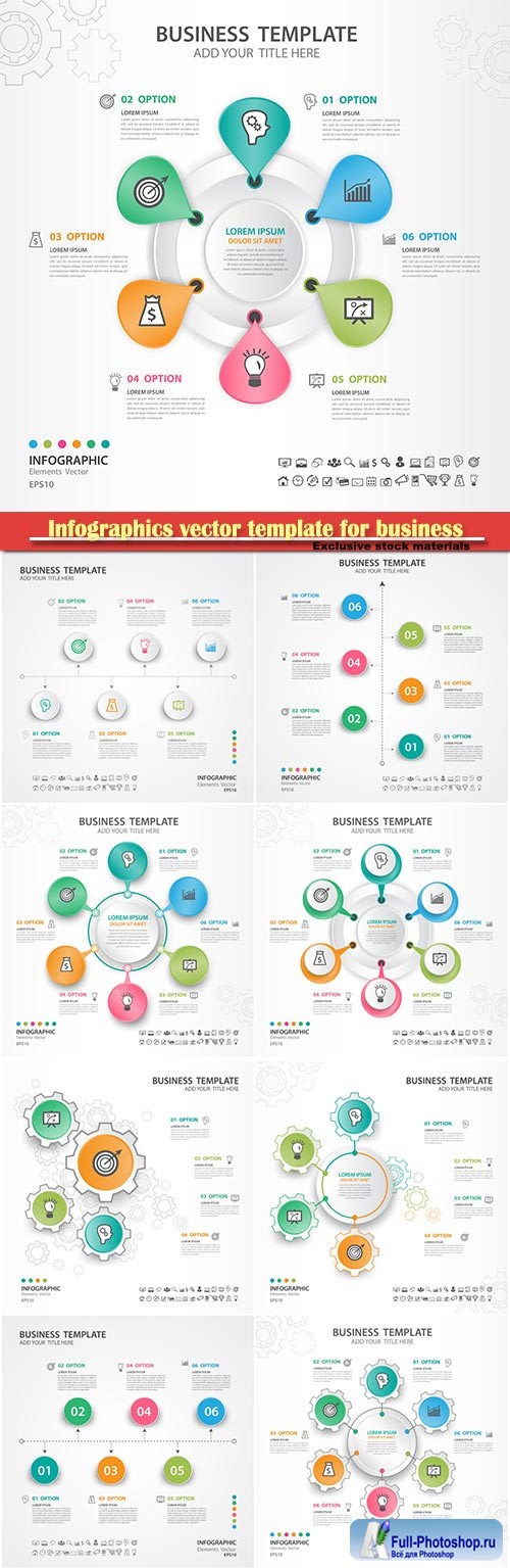 Infographics vector template for business presentations or information banner # 87