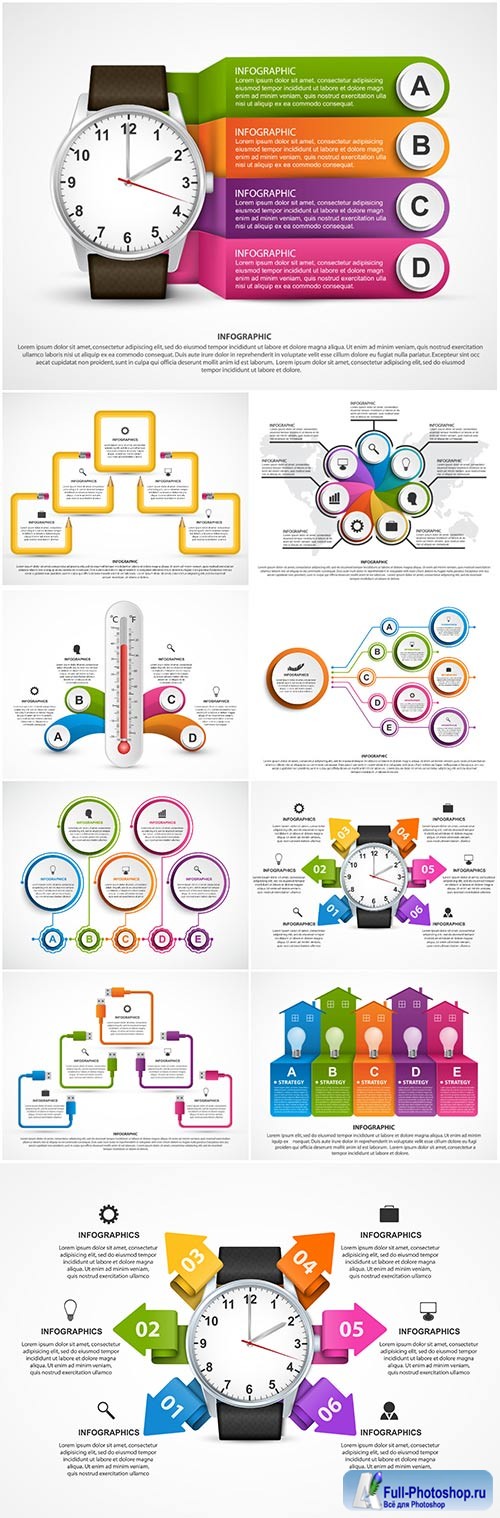 Infographics vector template for business presentations or information banner # 94